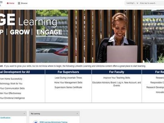 EDGE Learning homepage 